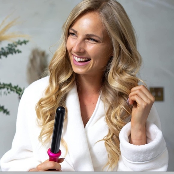 NuMe tourmaline curler wand for hair; pink main image 7